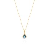 Wisiorek złoty bicolor topaz