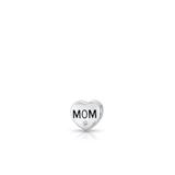 Zawieszka srebrna z napisem Mom Lovely Beads