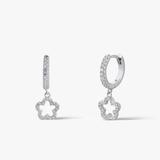 Kolczyki srebrne z cyrkoniami