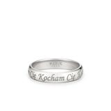 Obrączka złota KOCHAM CIĘ męska