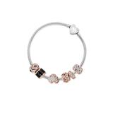 Bransoleta srebrna do zawieszek lovely beads