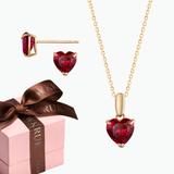 KOMPLET RUBINOWE SERCA