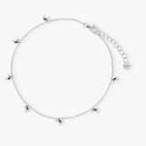 Bransoleta srebrna na nogę