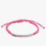 Bransoleta sznurkowa z kolorowymi kamieniami