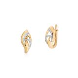 Kolczyki złote z diamentami