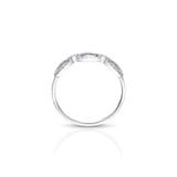 Pierścionek białe złoto z diamentami