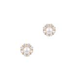 Kolczyki złote z perłą Ceremonials