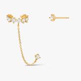 Kolczyki srebrne asymetryczne