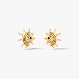 Kolczyki srebrne pozłacane