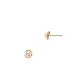 Kolczyki złote z cyrkoniami