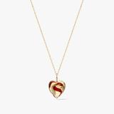 KOMPLET MURANO CZERWONY