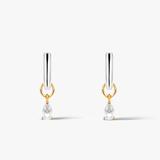 Kolczyki srebrne z cyrkoniami