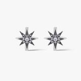 Kolczyki srebrne Royal Star
