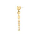 Kolczyk Gold Bubble Drip