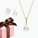 KOMPLET LŚNIĄCA ŁEZKA