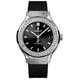 ZEGAREK HUBLOT CLASSIC FUSION TITANIUM DIAMONDS