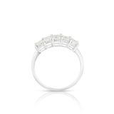 Pierścionek białe złoto z diamentami