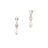 Kolczyki złote z perłą Ceremonials