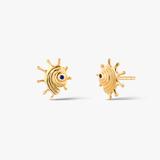 Kolczyki srebrne pozłacane