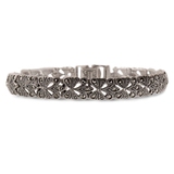 Bransoleta srebrna z markasytami