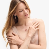 Naszyjnik złoty z sercem Murano