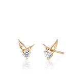 Kolczyki złote skrzydła anioła