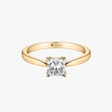 Pierścionek zaręczynowy złoty Niezwykły