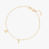 Bransoleta złota z zawieszkami