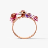 Pierścionek złoty Kwiaty Nocy Zawilce