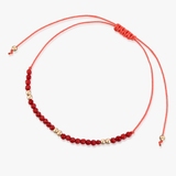 Bransoleta sznurkowa z koralami