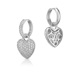 Kolczyki srebrne z cyrkoniami Emblems