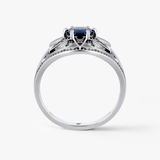 Pierścionek srebrny Royal Star