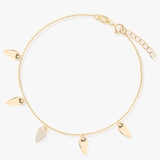 Bransoleta złota z cyrkoniami