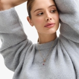 Wisiorek złoty z rubinem