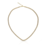 Naszyjnik złoty z cyrkoniami