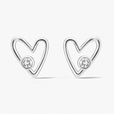 Kolczyki srebrne z diamentami laboratoryjnymi Czułość