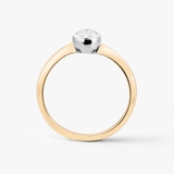 Pierścionek złoty z diamentami Nuova