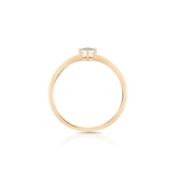 Pierścionek złoty z brylantem