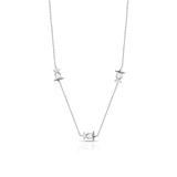 Naszyjnik srebrny z gwiazdami