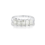 Pierścionek białe złoto z diamentami