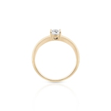 Pierścionek zaręczynowy złoty Szczęśliwy