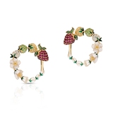 Kolczyki złote Kwiaty Nocy