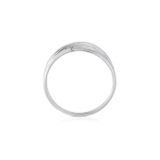 Pierścionek białe złoto z diamentami