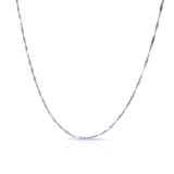 Łańcuszek białe złoto singapur