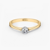 Pierścionek zaręczynowy złoty Jedyny