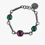 Bransoleta srebrna Motyle