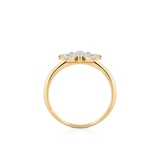 Pierścionek złoty z diamentami