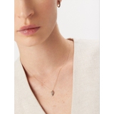 Wisiorek złoty z brązowymi diamentami Karmelowa