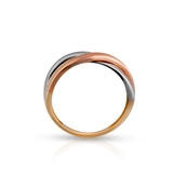 Pierścionek złoty tricolor