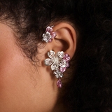 Zausznica srebrna Kwiaty Nocy Wiśnia